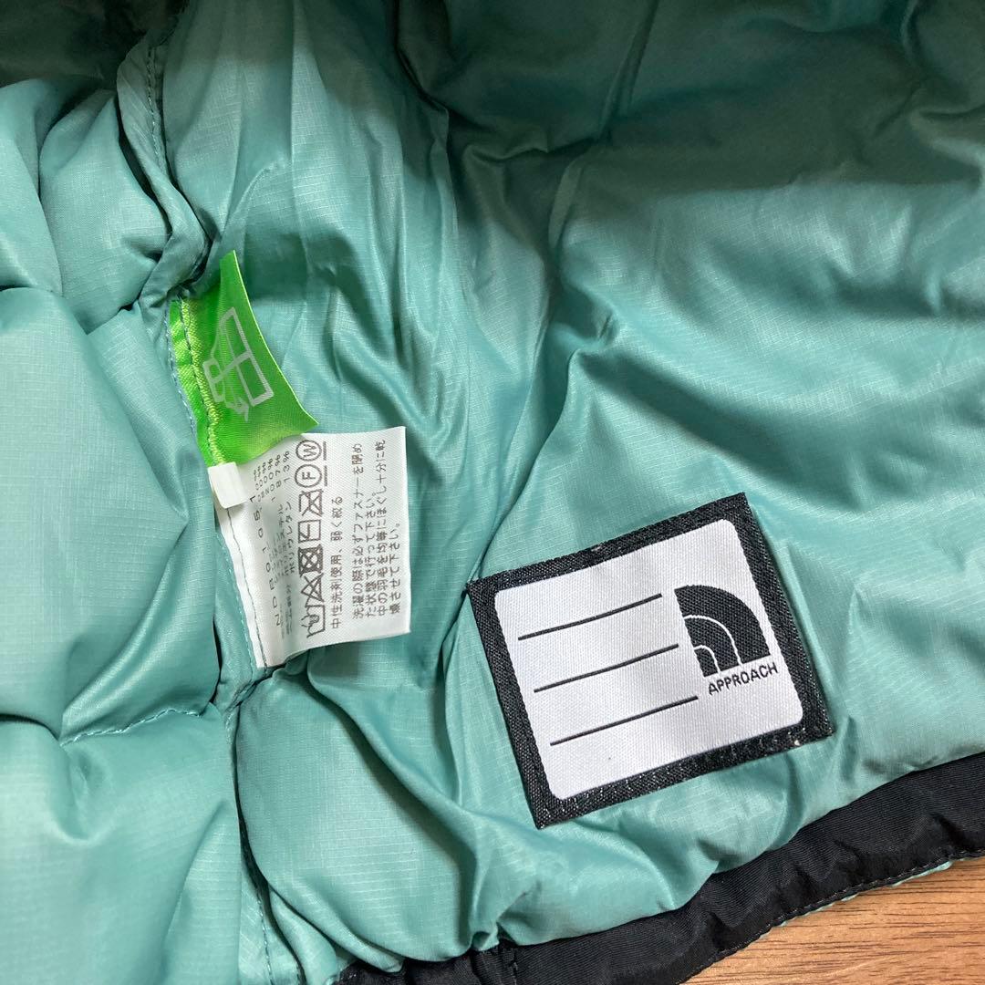 【お値下げ中】THE NORTH FACE 90センチ　キッズ　ダウン　水色