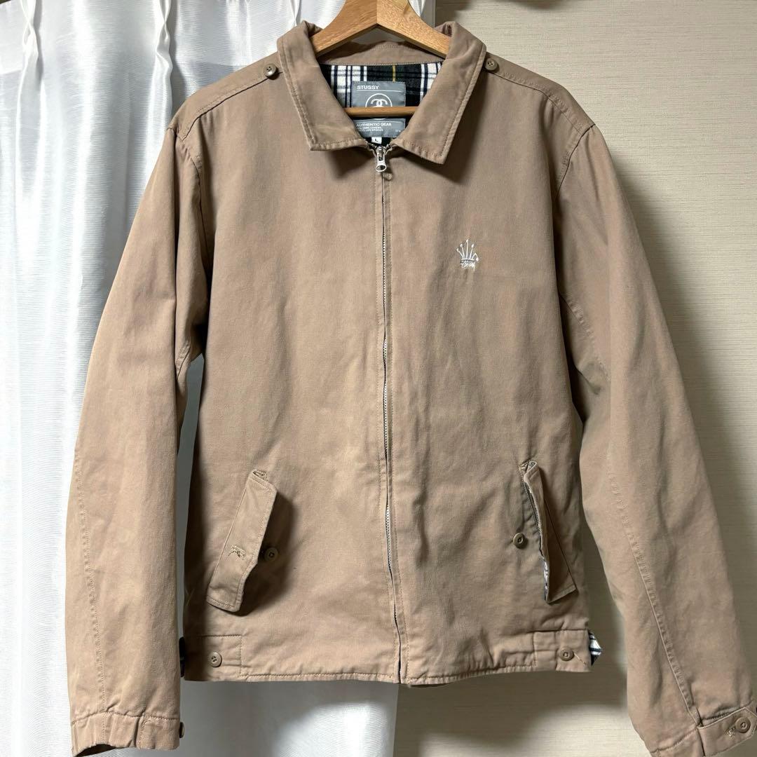 old stussy 折れクラウン スウィングトップ ジャケット ベージュ
