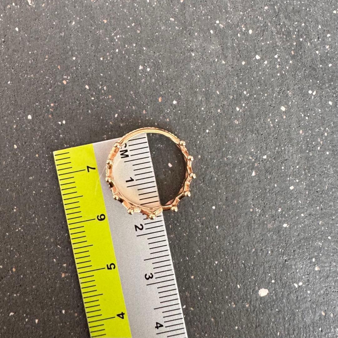 NOJESS ノジェス　K10 リング　クラウンピンキー　ダイヤモンド　7号