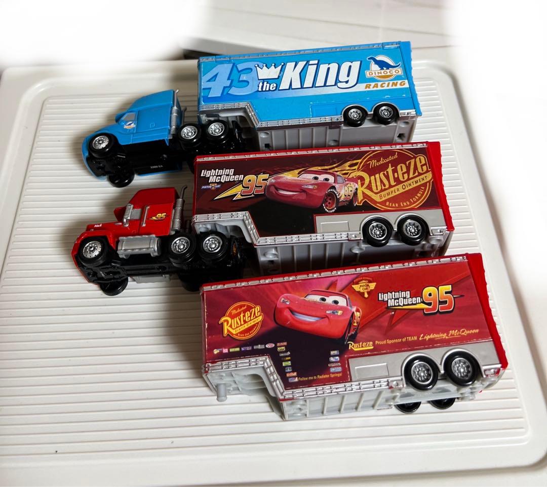 カーズ、マテル、マックトレーラー、キングトレーラー（ミニカー収納付き）