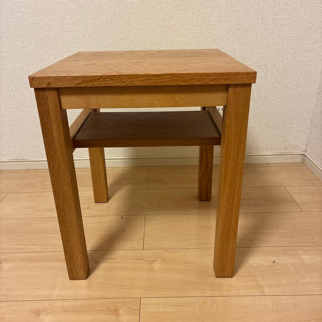 無印良品 木製サイドテーブル（棚付き）