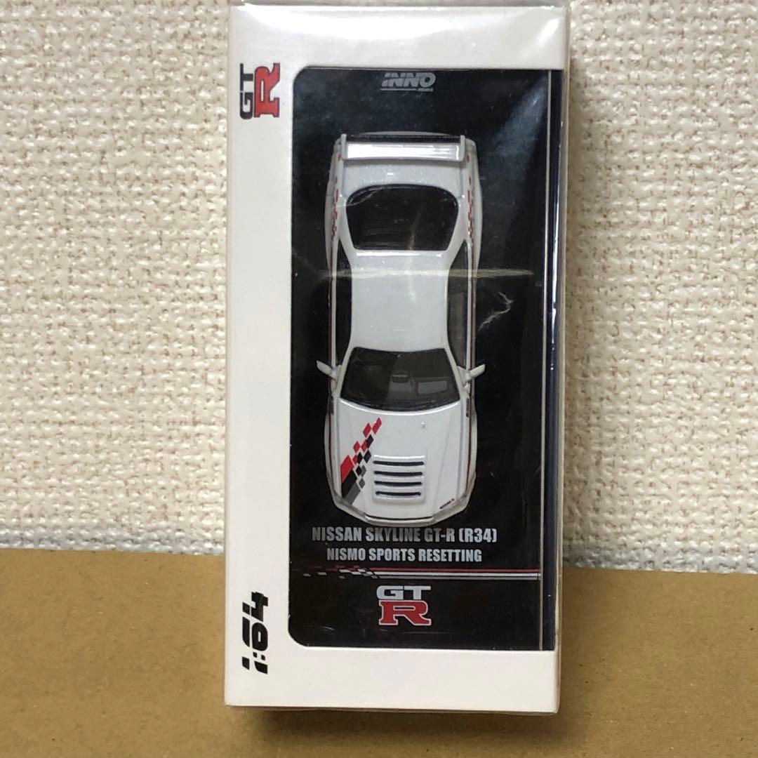 1/64 INNO64　日産スカイライン GT-R R34　ニスモ　ホワイト