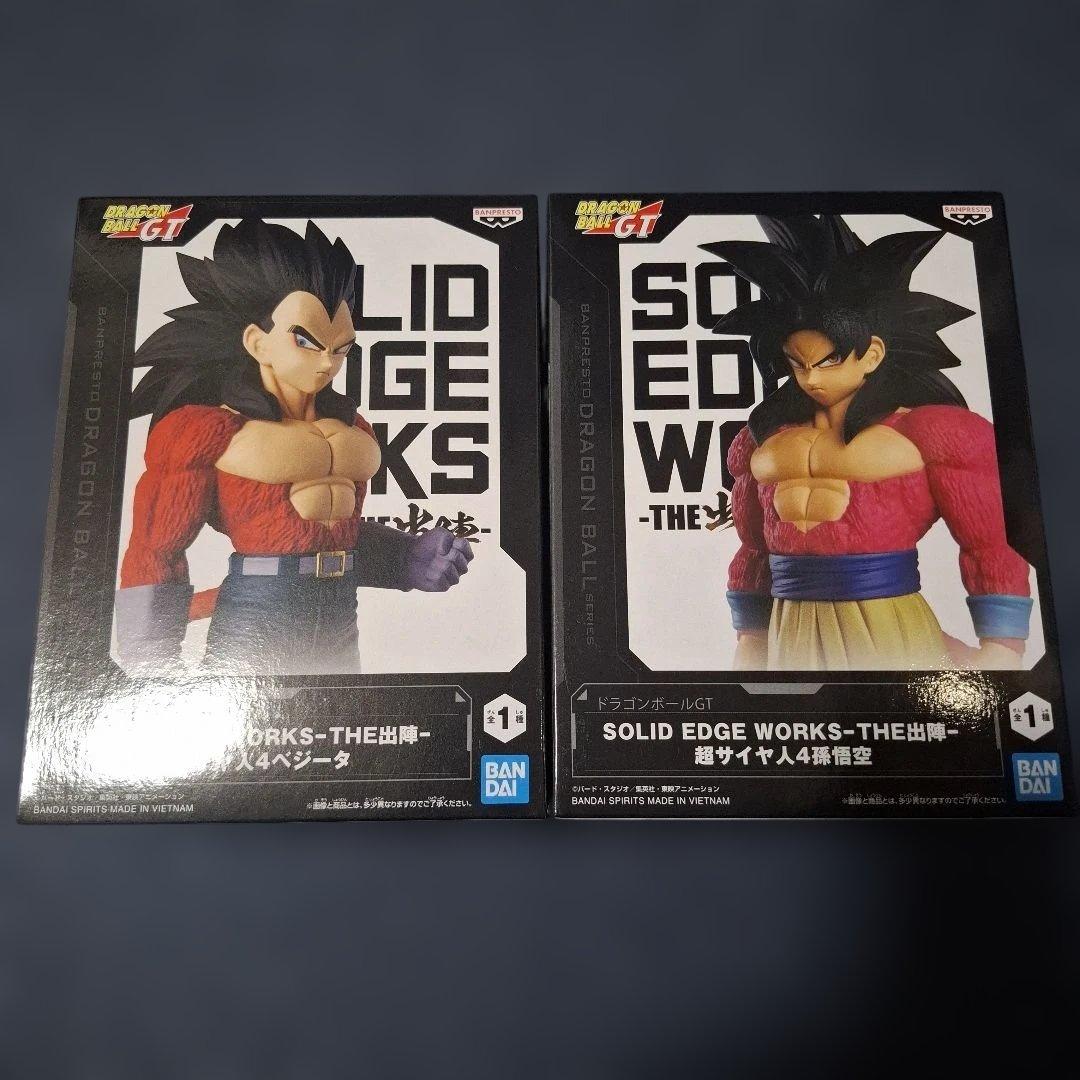 ドラゴンボールGT THE出陣 フィギュア 超サイヤ人4孫悟空 ベジータ