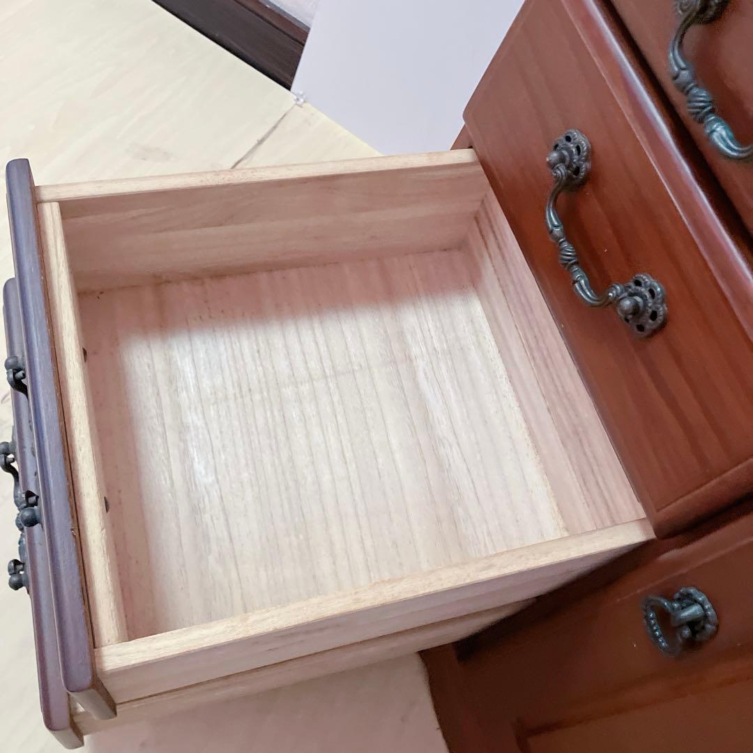 キャスター付き 電話台、FAX台 キャビネット サイドチェスト サイドラック