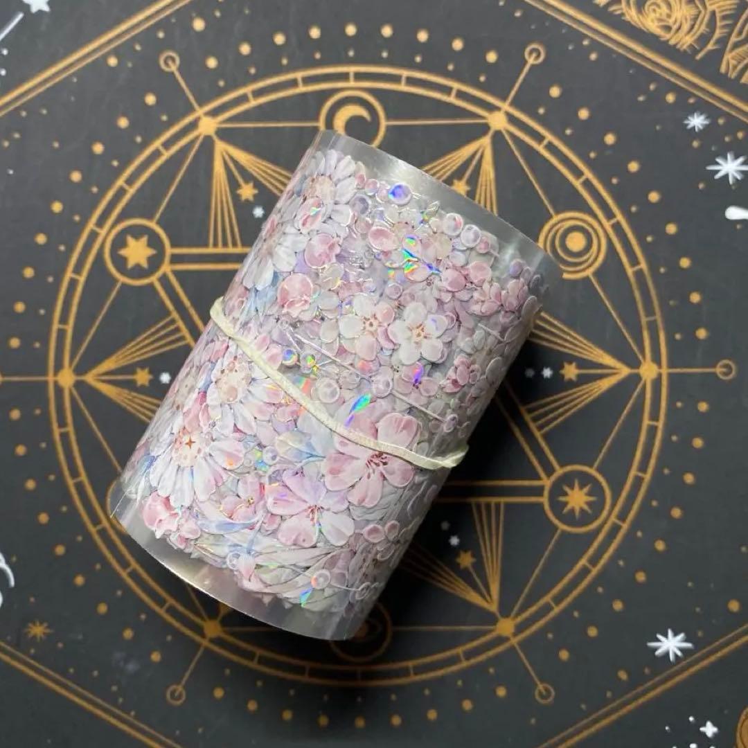 【9311】海外　マステ　中古巻　貝殻光マスキングテープ　お花　装飾系 9241】海外 マステ 中古巻 貝殻光マスキングテープ 月 お花 青い装飾系