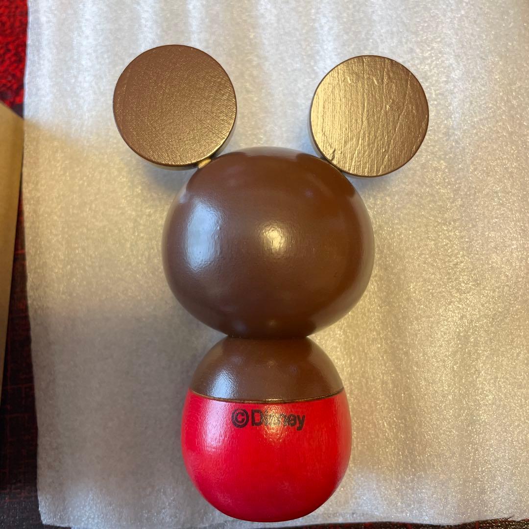 卯三郎こけし ブラウン ミッキー 茶色バージョン ディズニー レア