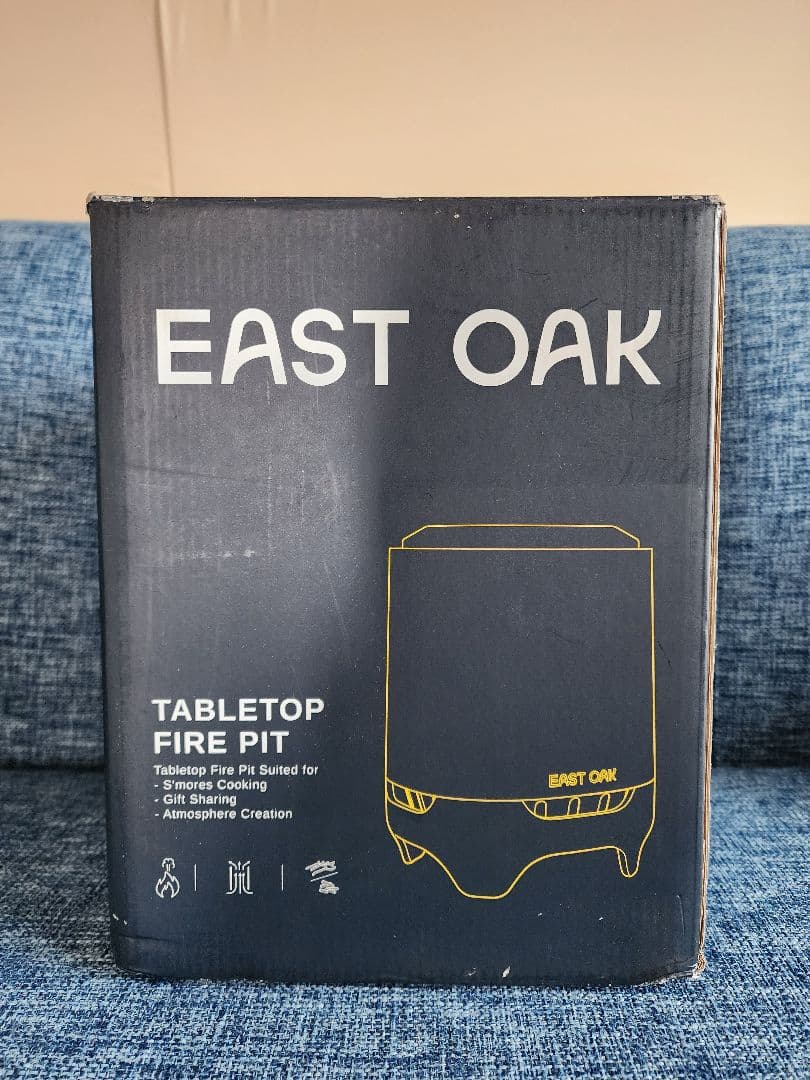 EAST OAK ミニ 卓上 ステンレススチール ファイヤーピット シルバー