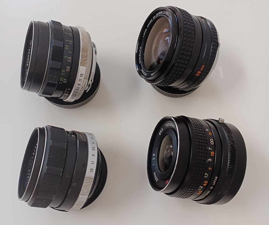 MINOLTA MC ROKKOR & Tokina FUJINON 4本セット - メルカリ