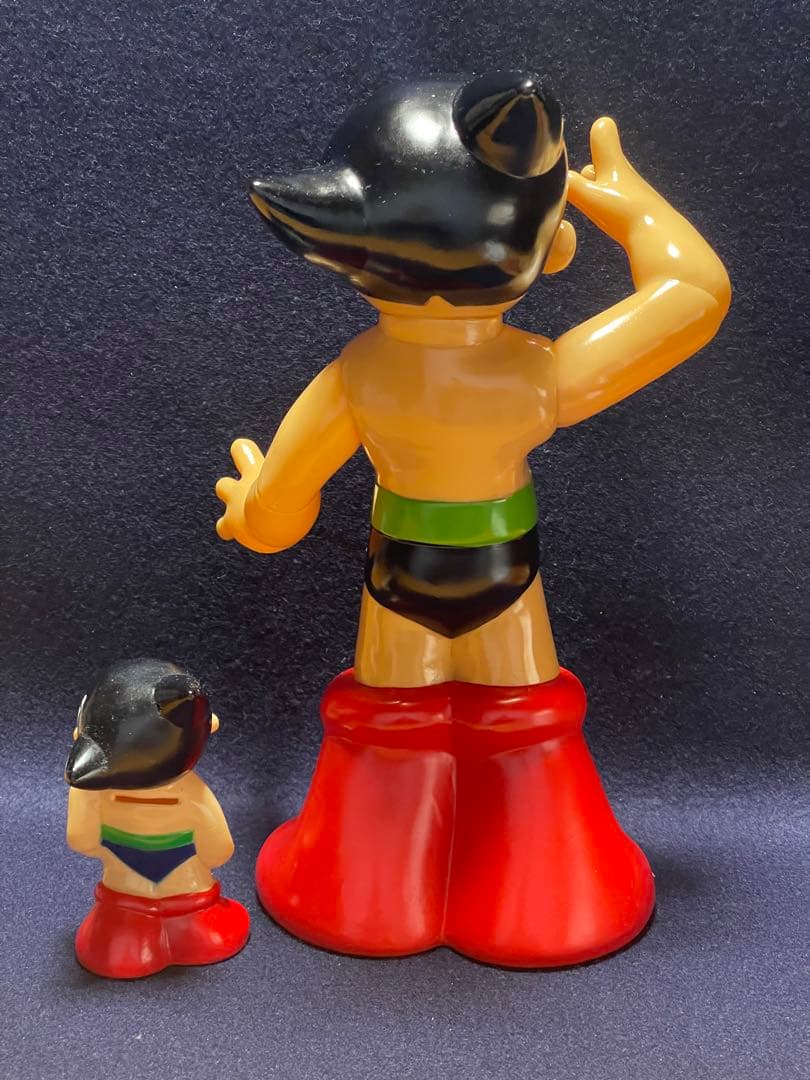 鉄腕アトム ソフビ 限定500セット 絶版品 ビリケン商会 復刻貯金箱セット