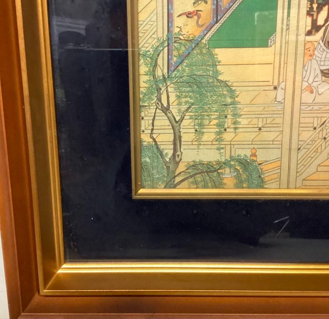 和風インテリア額絵 壁掛け アートフレーム美術品飾りに（P22）