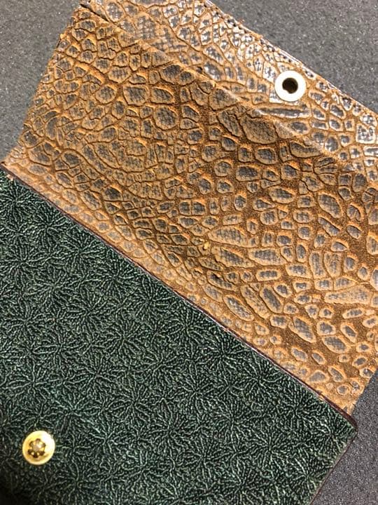 古刺繍 霊芝 財布や名刺入れ 年代物