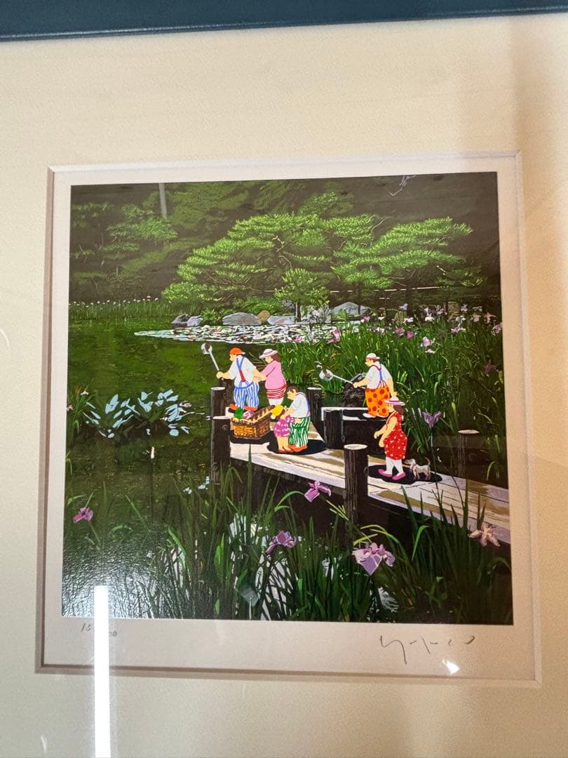 ヒロヤマガタ シルクスクリーン 嵐山 額もオシャレ！