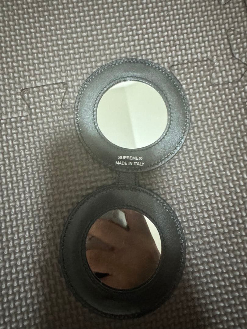 Supreme Leather Pocket Mirror Black 最安値