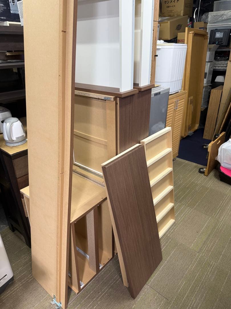 【美品】ニトリ　シングルベッドフレーム　ジオ チェスト40J MBR 板下収納