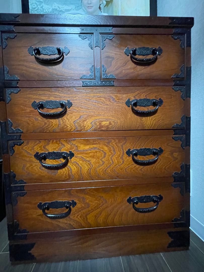 民芸箪笥 和風チェスト 葵民芸