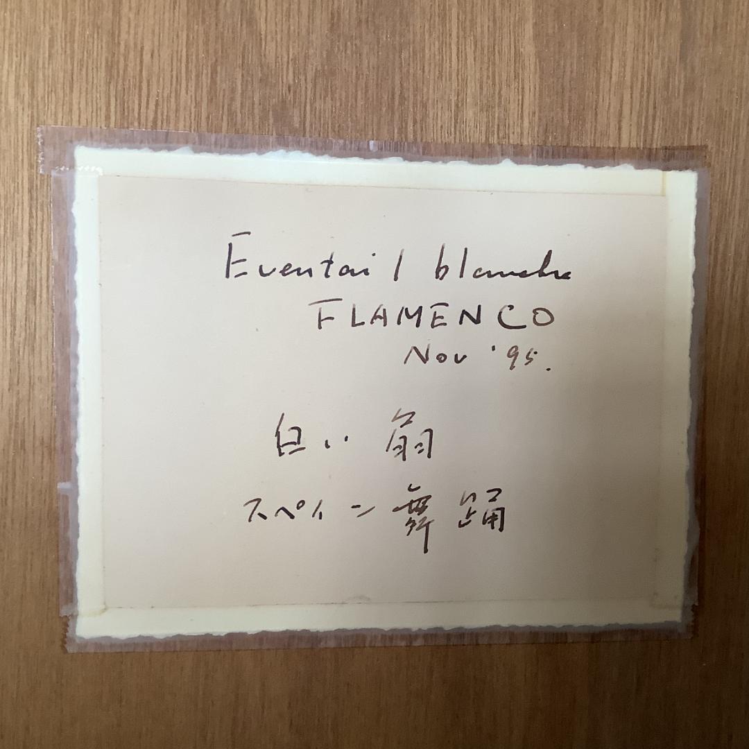 白い扇 スペイン舞踏 フラメンコ 日下部美樹 三脚付 - メルカリ