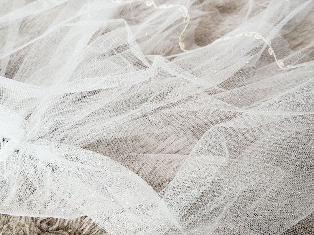 FTW ミラコスタ ウェディング ミッキーベール ショート ラメあり