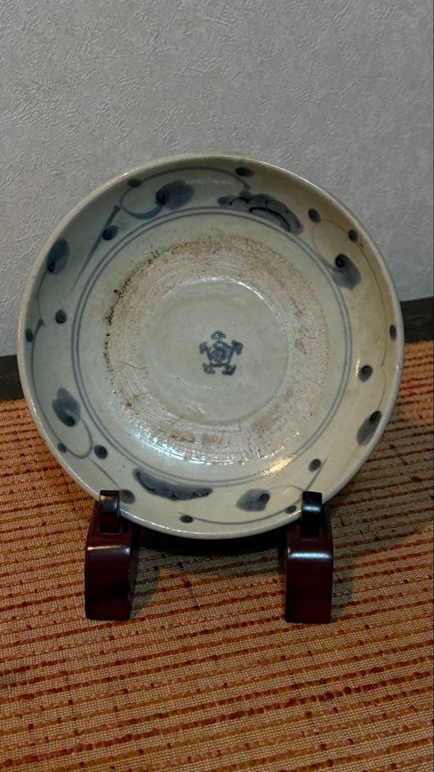 骨董品　波佐見焼　くらわんか皿　唐草文 古伊万里　古美術