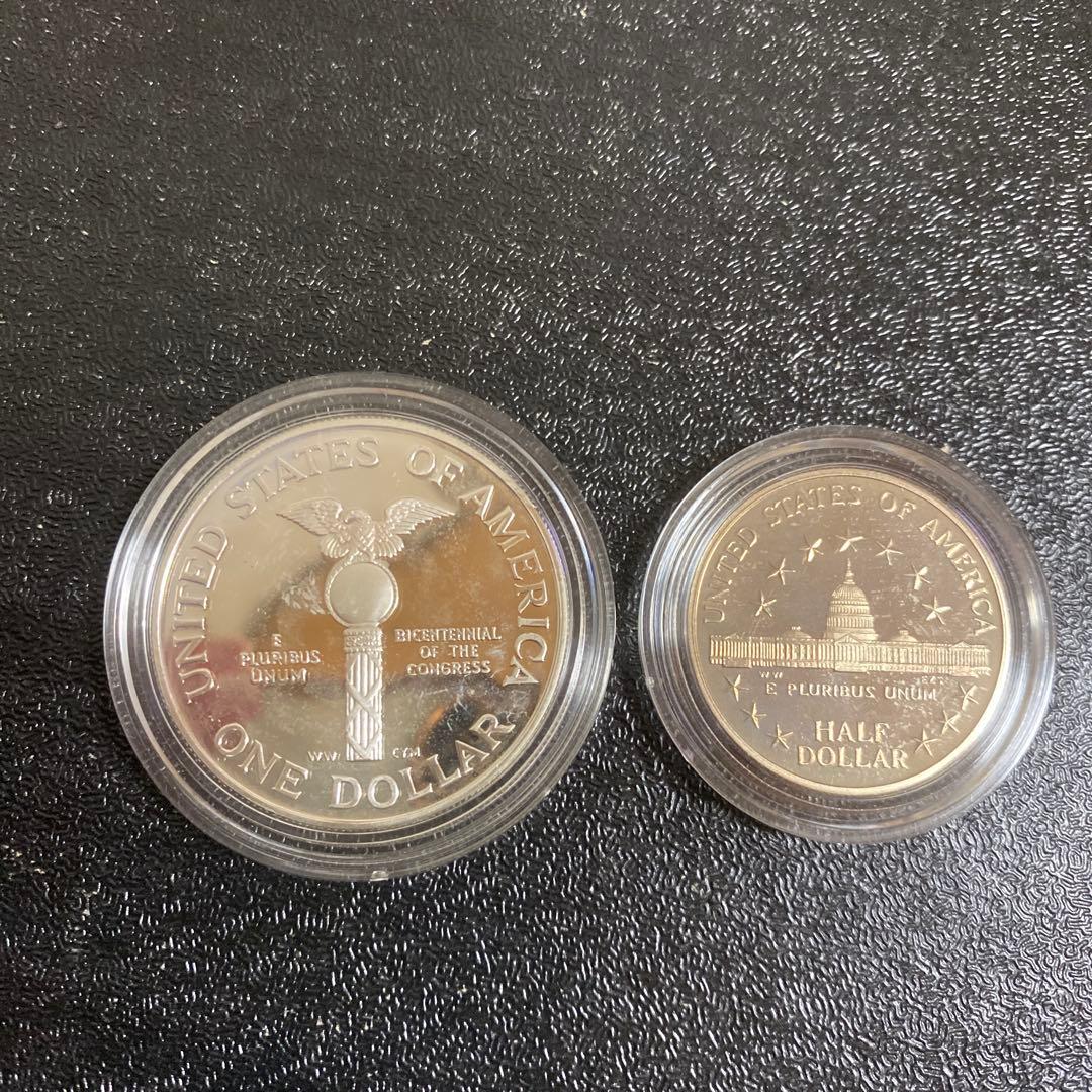 アメリカ 銀貨 シルバー 議会 法定プルーフ 銀貨 アメリカ ワシントン 米国