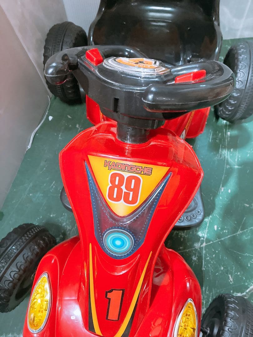 【ジャンク】電動カート 子供用 電動乗用カー レーシングカート 4輪 説明書付き