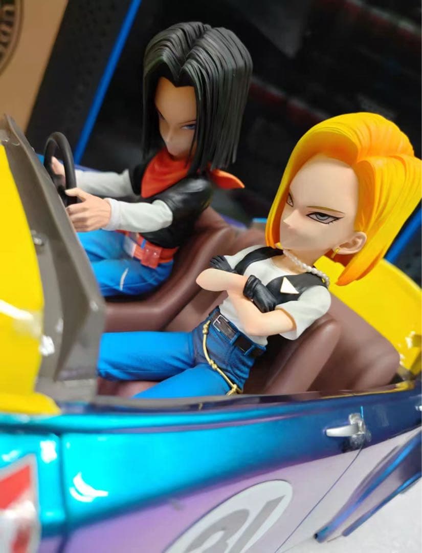 ドラゴンボール 人造人間18号17号 ガレキ ガレージキット スタチュー X③