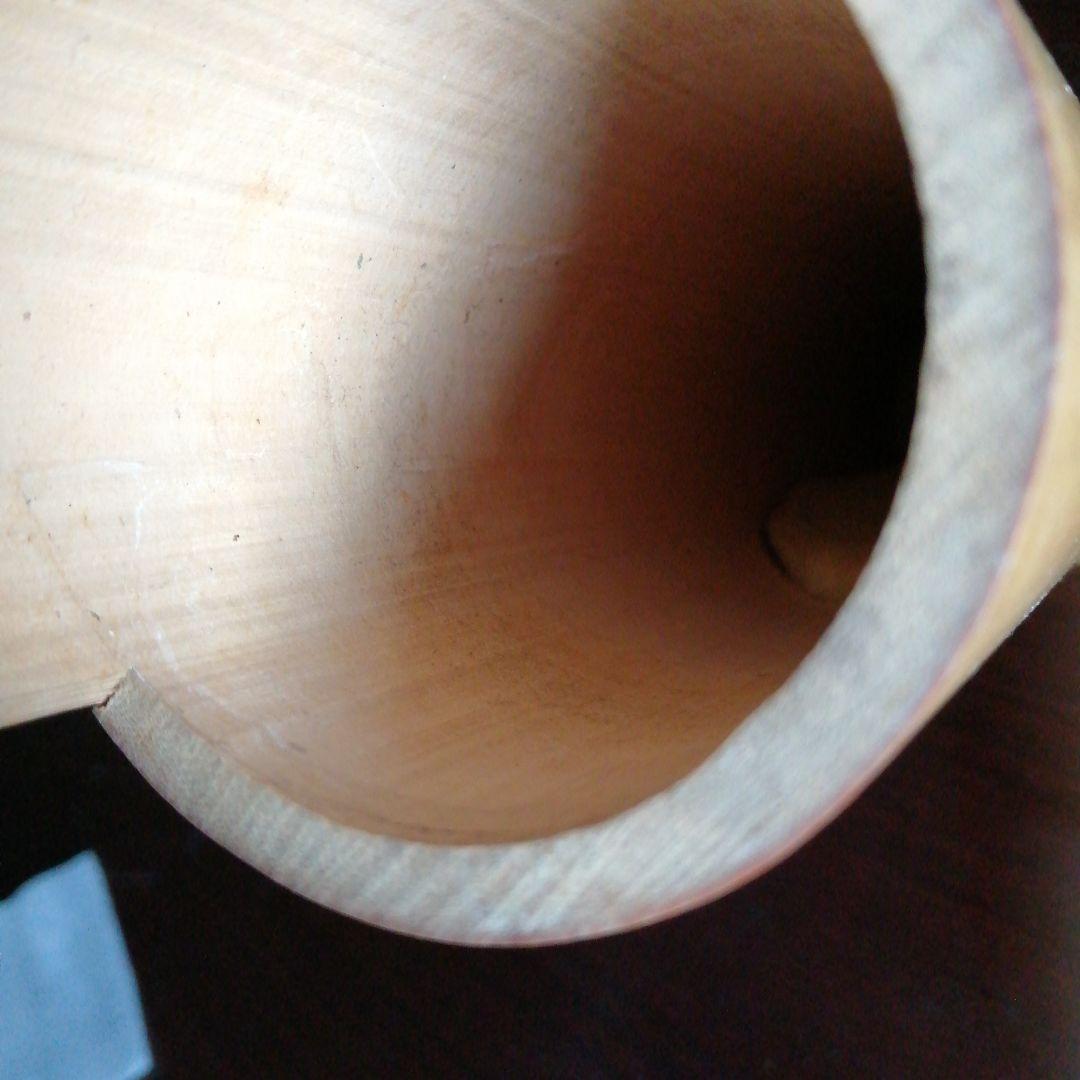 三世早川尚古斎 茶翁鉄笛形花入 坂田習軒識箱 40cm