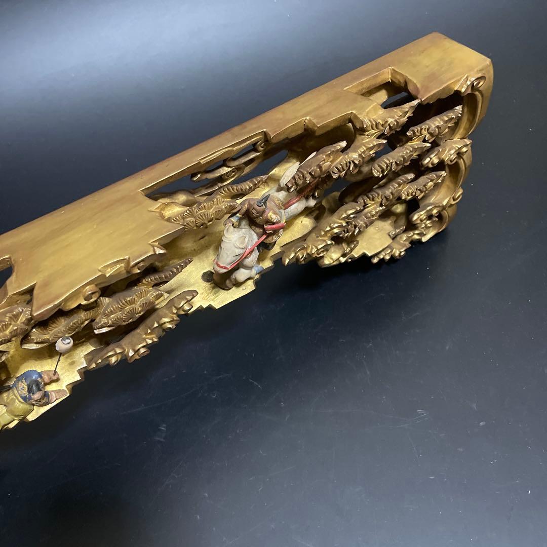 時代物 欄間 人物 褌夢刀作 昭和7年