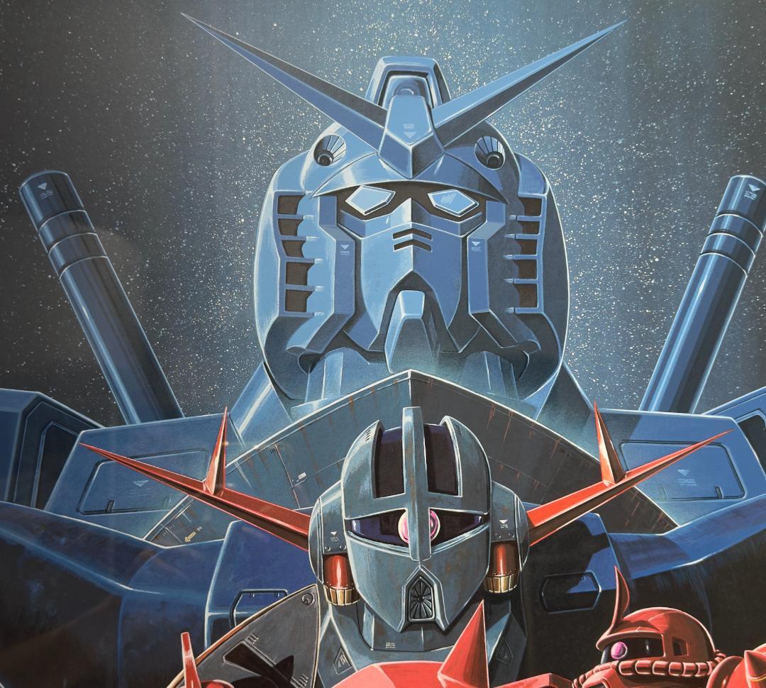 大河原邦男 サイン入り 版画 赤い彗星 機動戦士ガンダム 複製原画