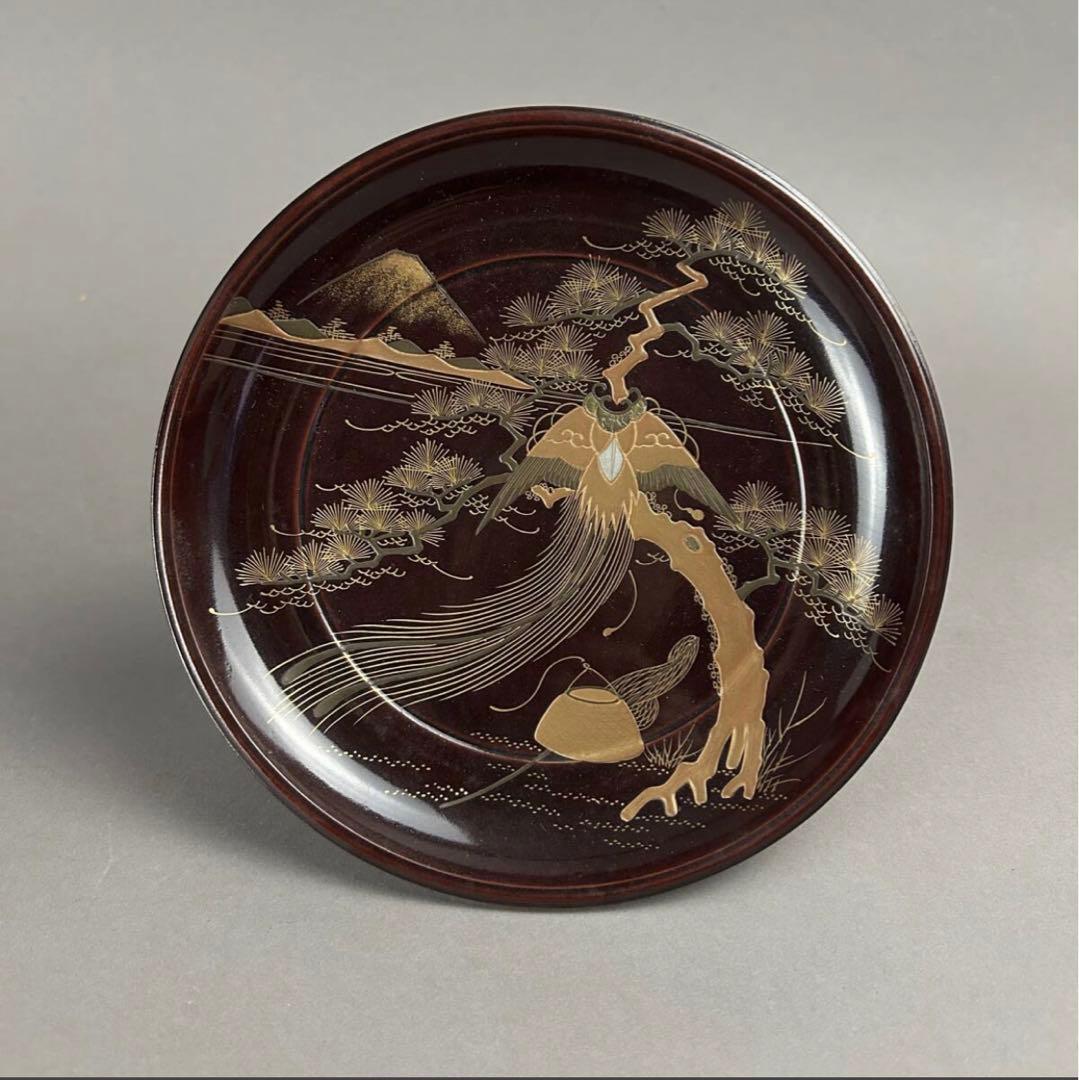 漆器皿10まいセット 金箔装飾 木箱付き