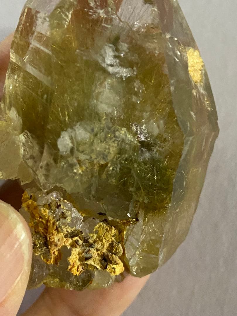 天然石 ヒマラヤ マニハール 水晶 ルチルクォーツ 原石 レコードキーパー