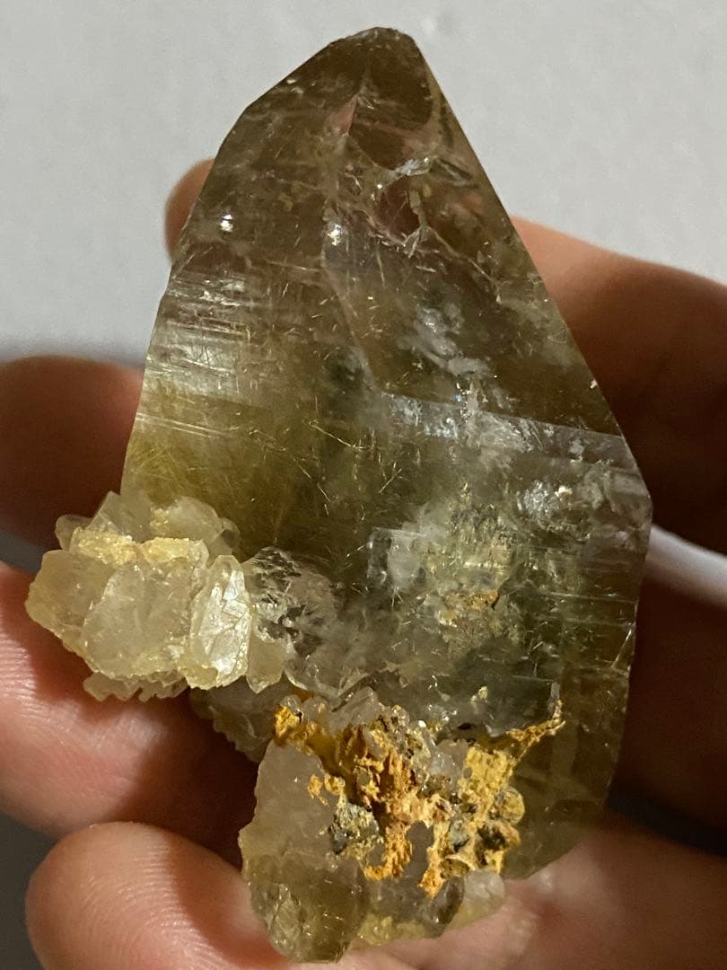 天然石 ヒマラヤ マニハール 水晶 ルチルクォーツ 原石 レコードキーパー