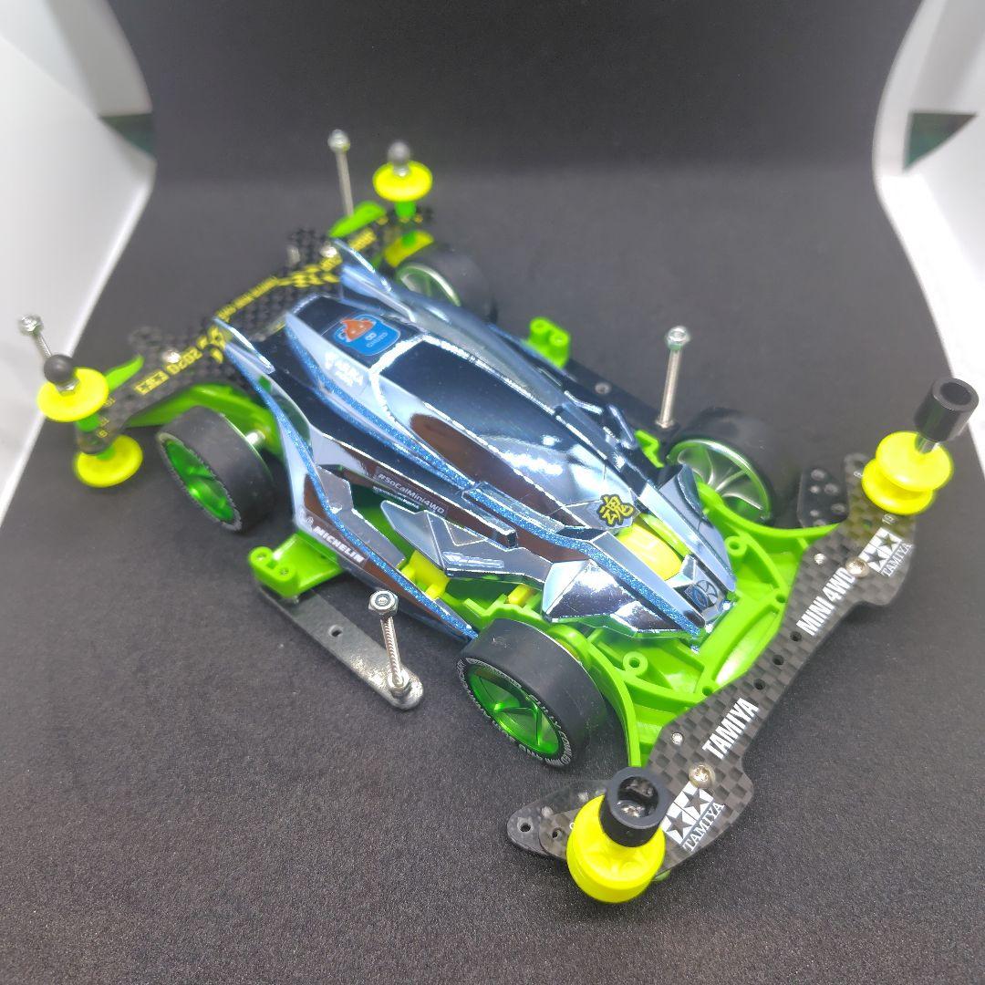 ミニ四駆完成品 デクロス01 DCR01 ライトブルーメッキボディ 模型