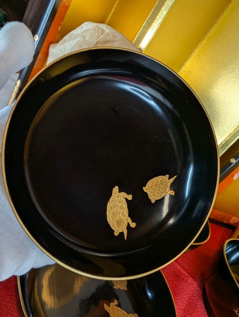 「こちらは専用出品です」明治時代 輪島塗 金蒔絵 椀 2客