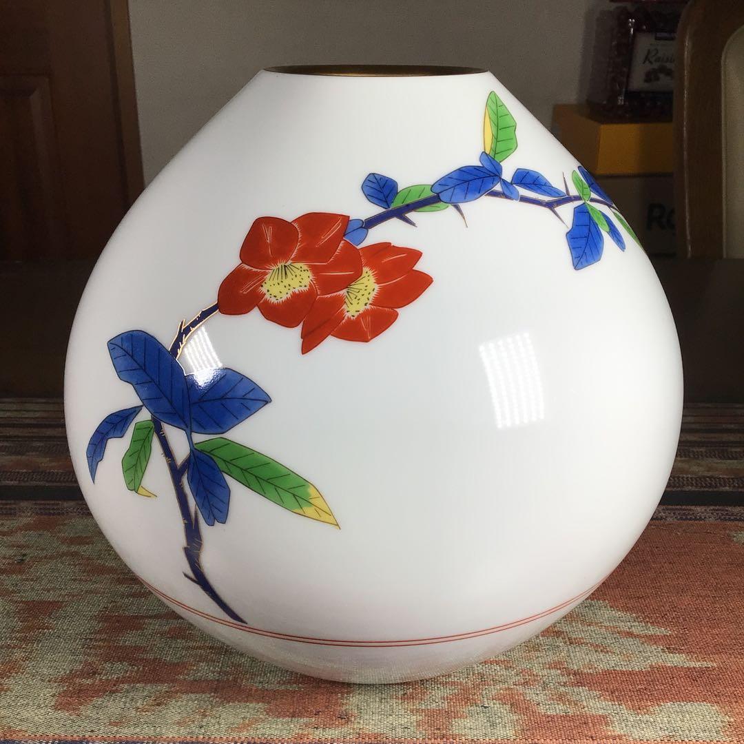 香蘭社 旧マーク 花瓶 50年以上前の骨董品