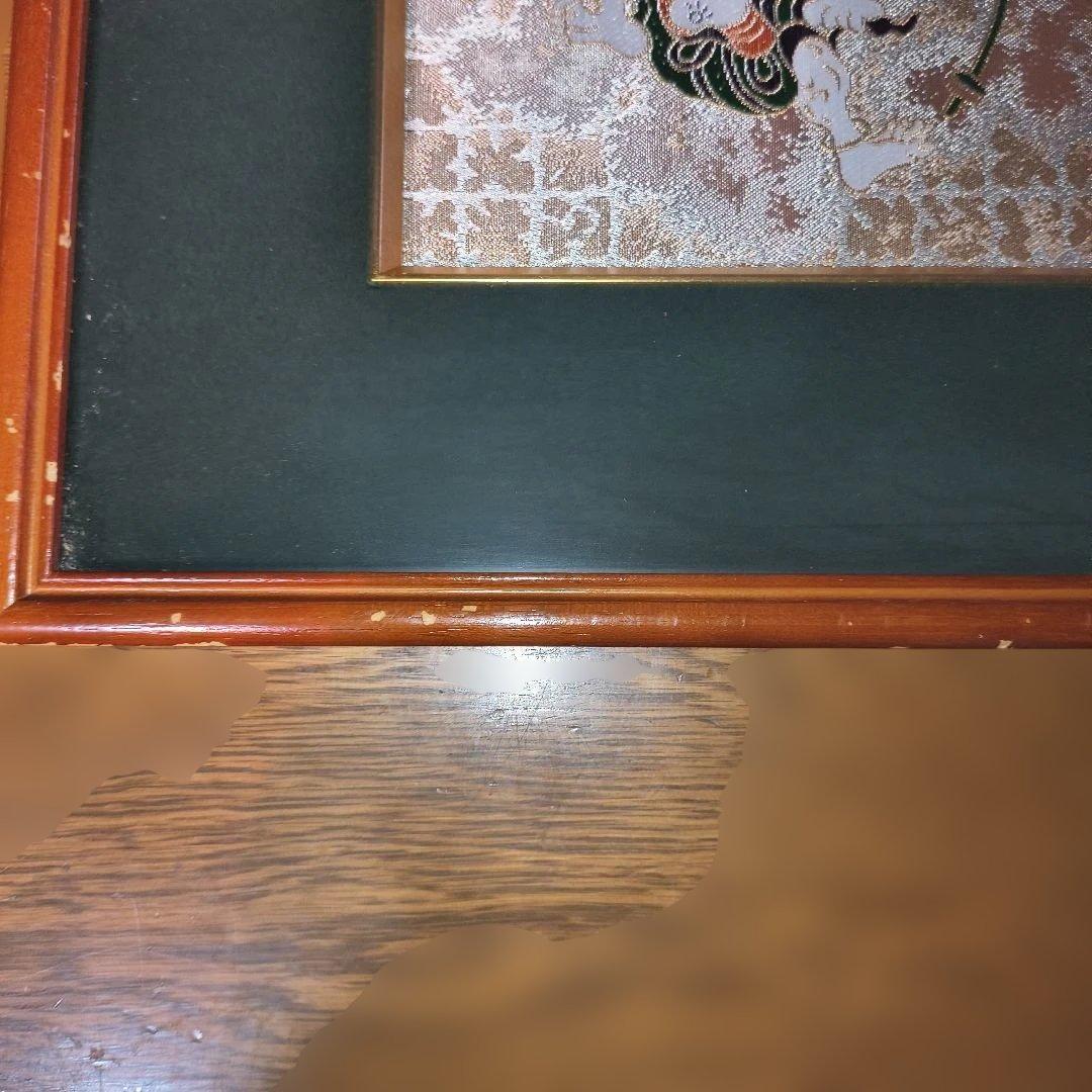 西陣織　 風神雷神図　作者不明