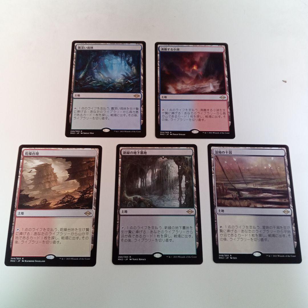 オリジナルおもちゃ・ホビー・グッズ - MTG 対抗色フェッチランド5枚