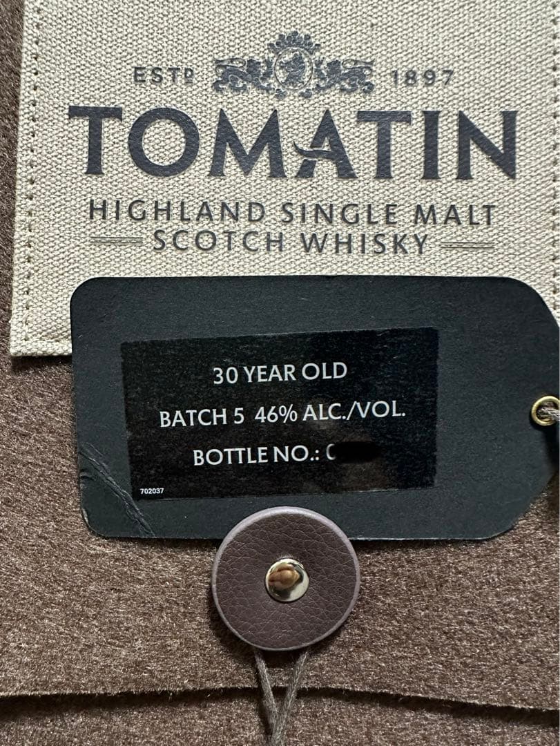 正規品 TOMATIN トマーティン 30年 バッチ5 専用木箱化粧箱付き 飲料・