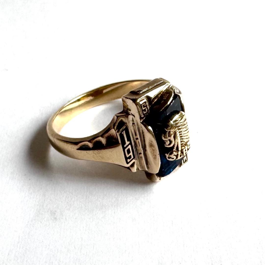 アクセサリー K10YG JOSTEN College Ring 1965 Vintage