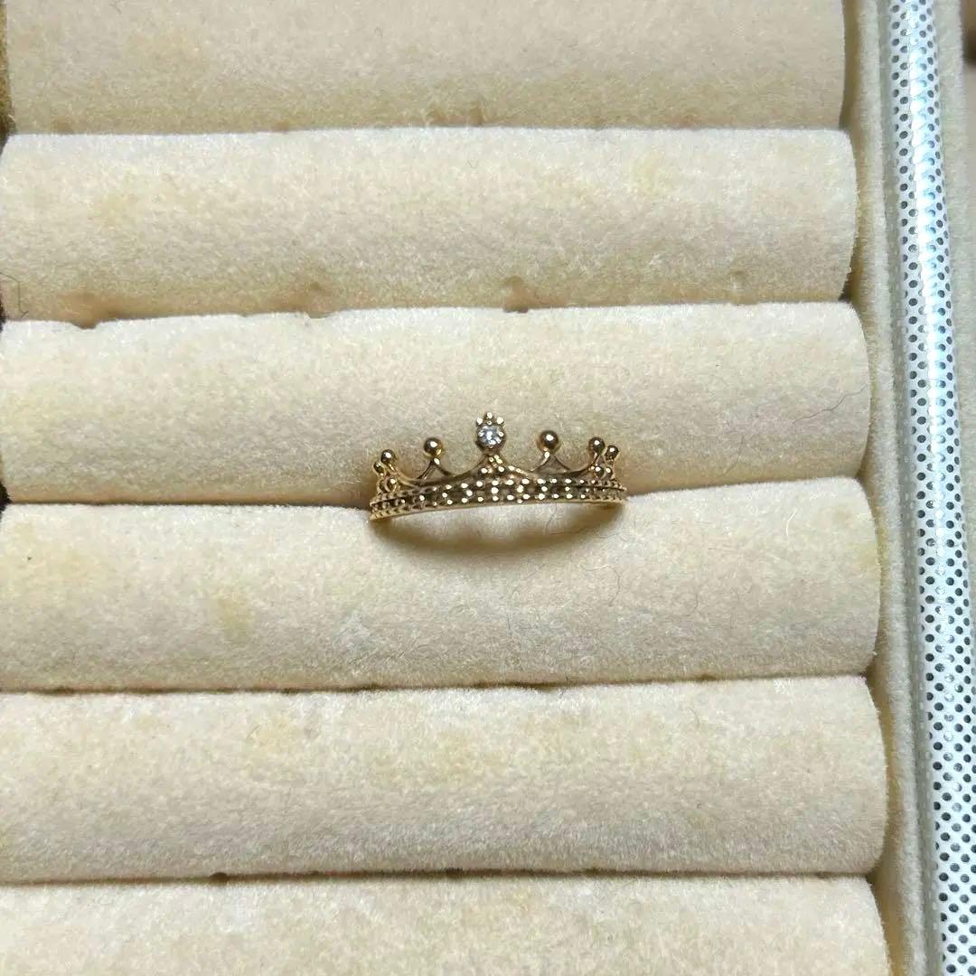 【NOJESS ノジェス】K10 ピンキーリング　3号　クラウン　王冠