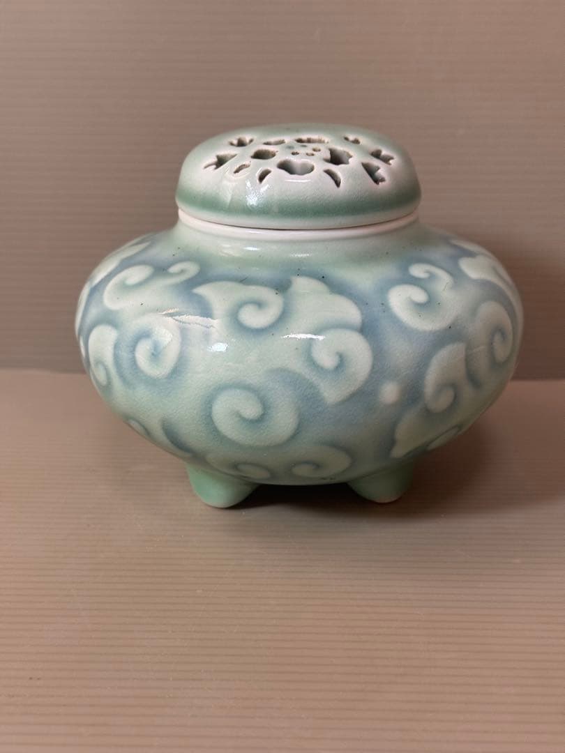 2791 希少香蘭社青磁香炉