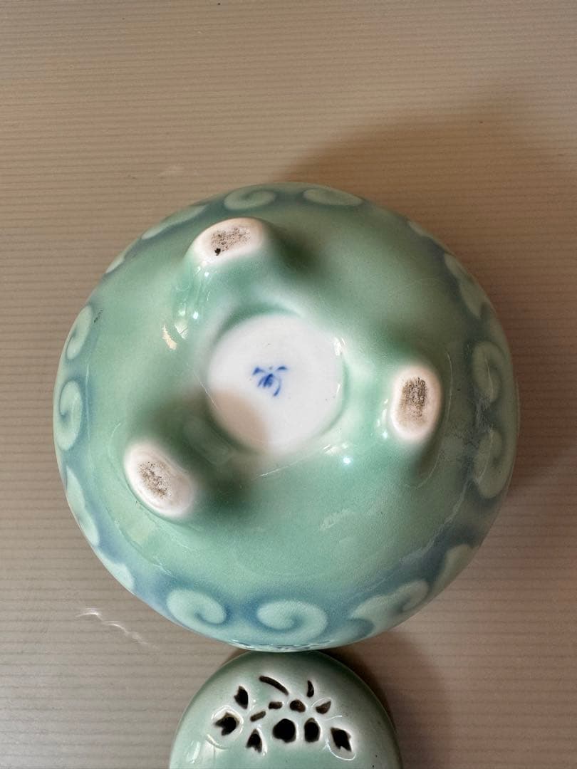 2791 希少 香蘭社 青磁 香炉