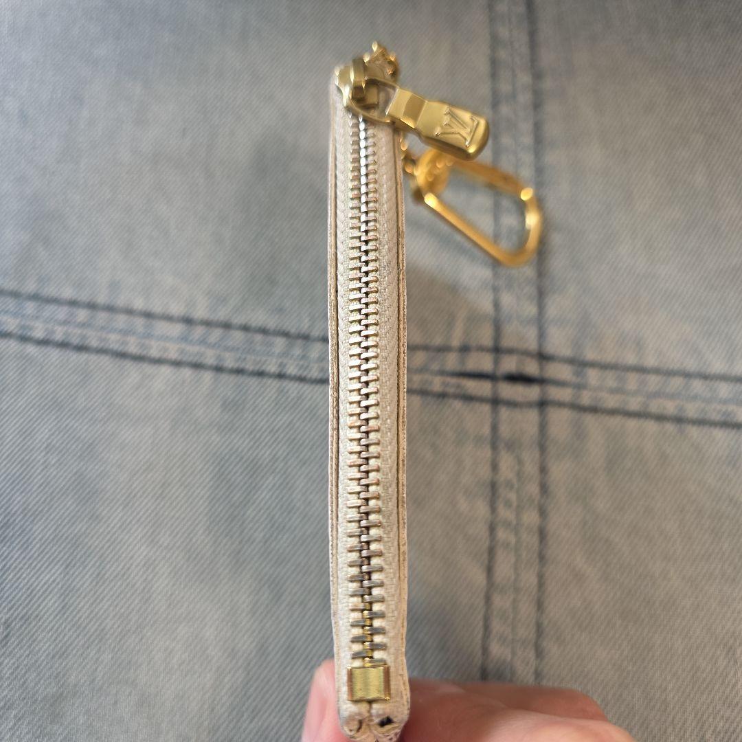 【Iza】 小銭入れ ダミエ アズール ポシェットクレ 中古品