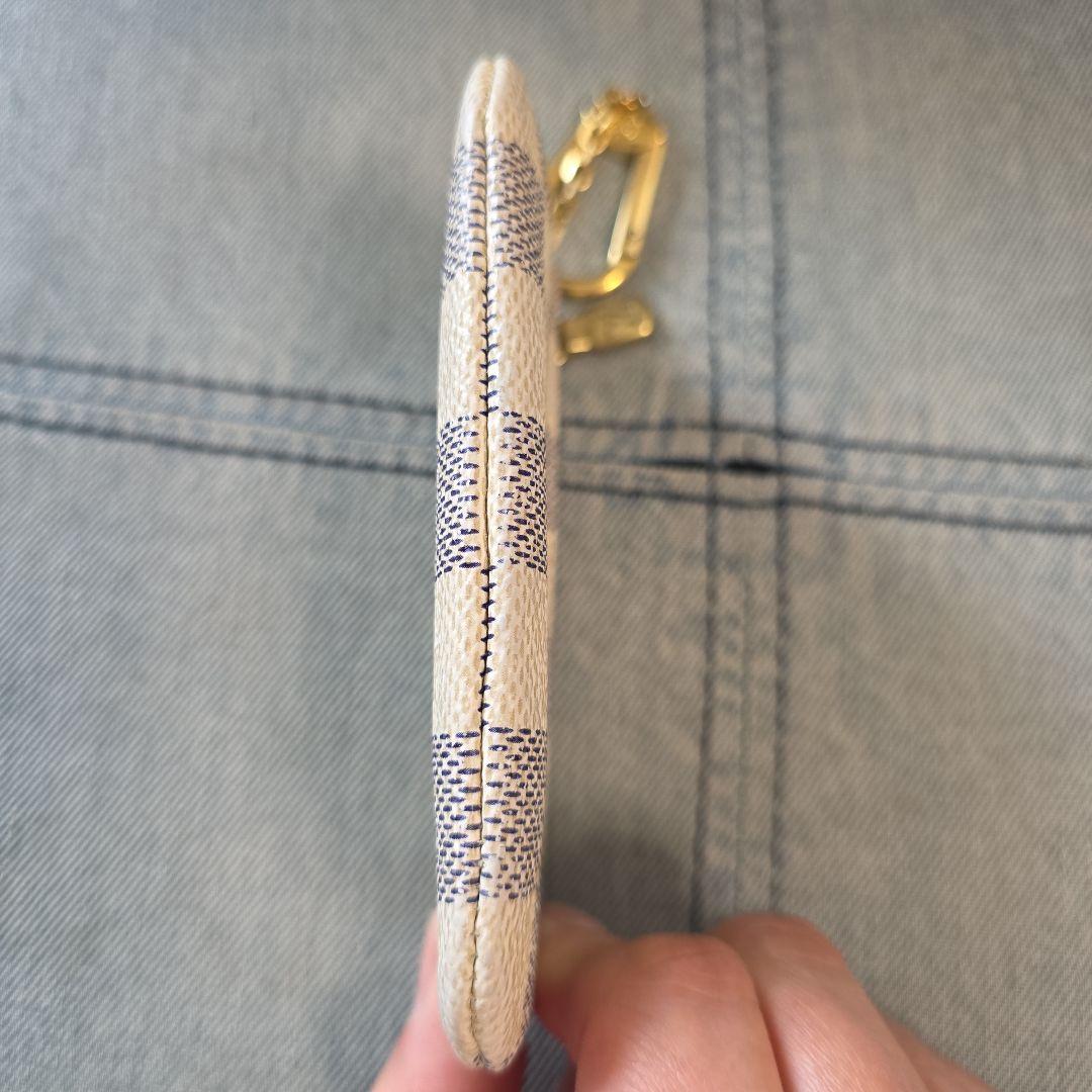 【Iza】 小銭入れ ダミエ アズール ポシェットクレ 中古品