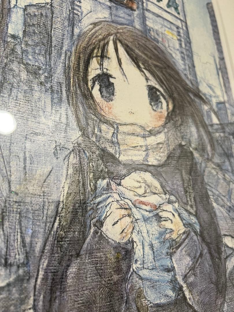 【くらやえみ】Emi Kuraya 「冬のにおい」2021年シルクスクリーン