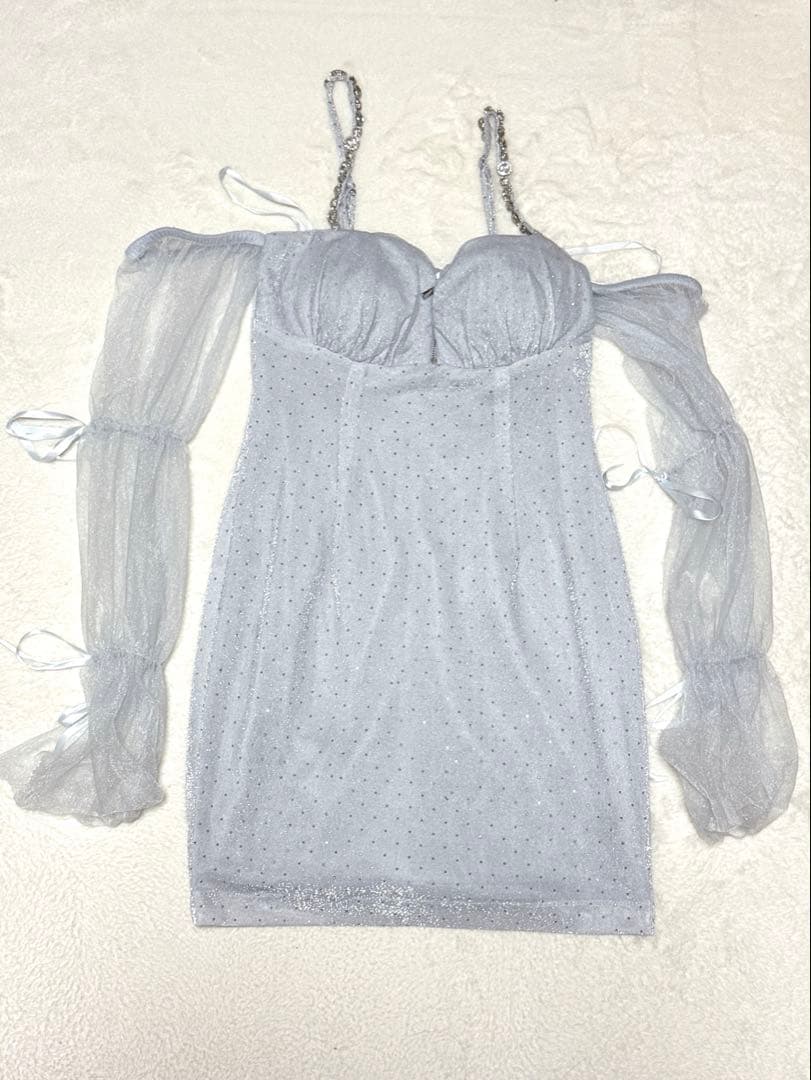 sugar キャバドレス ブルー Sサイズ