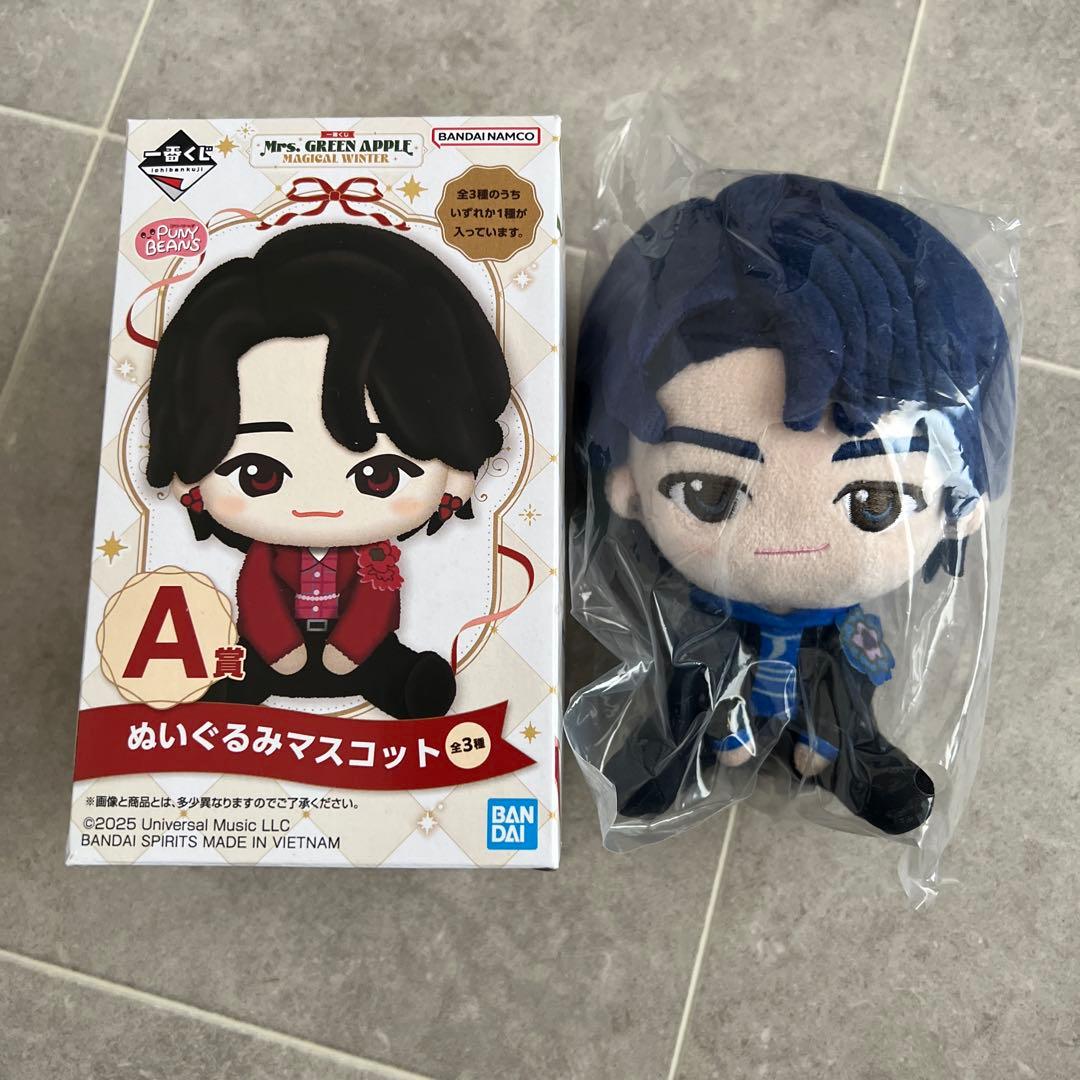 Mrs. GREEN APPLE 一番くじ A賞 ぬいぐるみマスコット 若井滉斗 - メルカリ