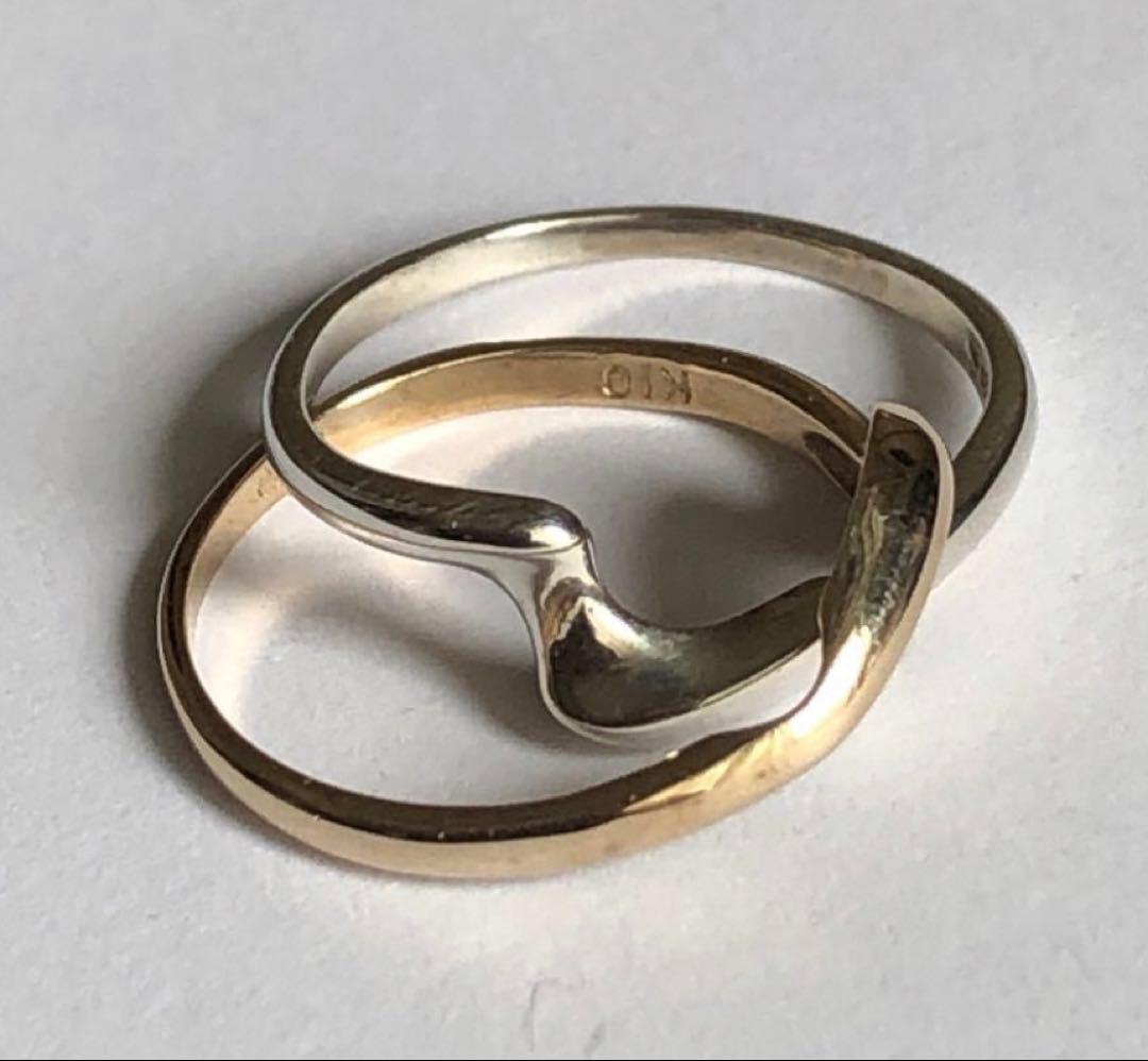 ヴァンドーム青山　スターリングシルバー925+10k パズルリング#5