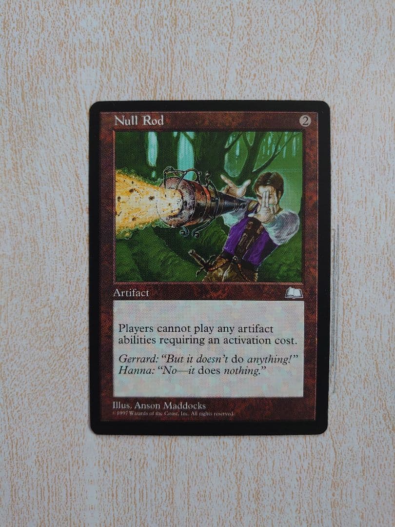 MTG無のロッド/Null Rod[WTH] 英語版1枚