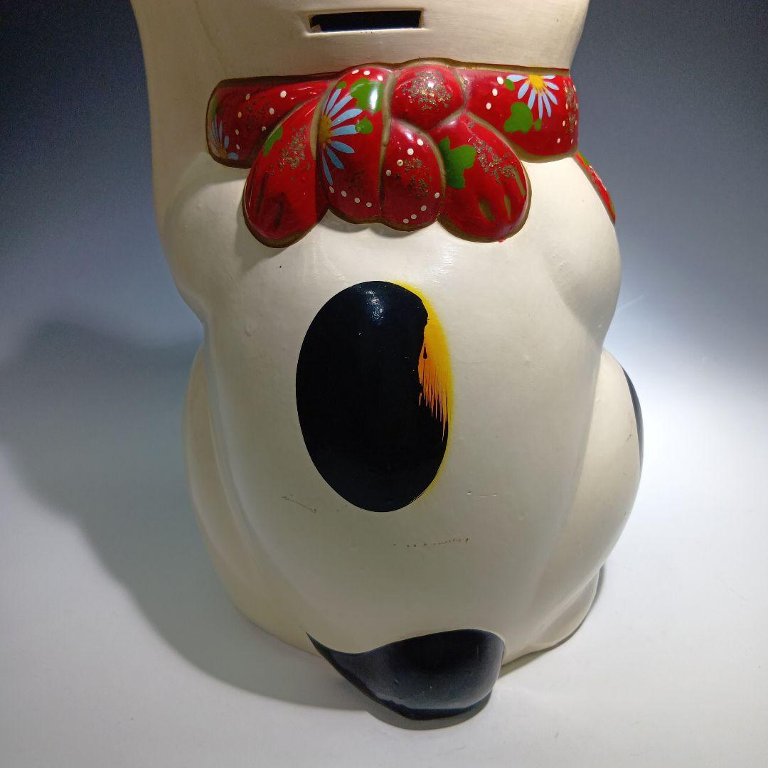 大きな招き猫置物 貯金箱 37.5センチ