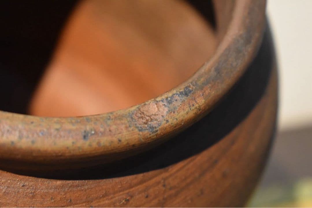 真作 江戸初期名品】 「古備前水指」（江戸初期） 鑑定委員会箱書/